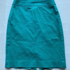 Banana Republic Teal/Green Stretch Skirt
